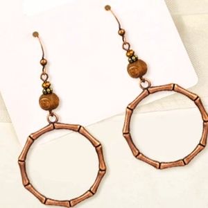 Bamboo Drop Earrings